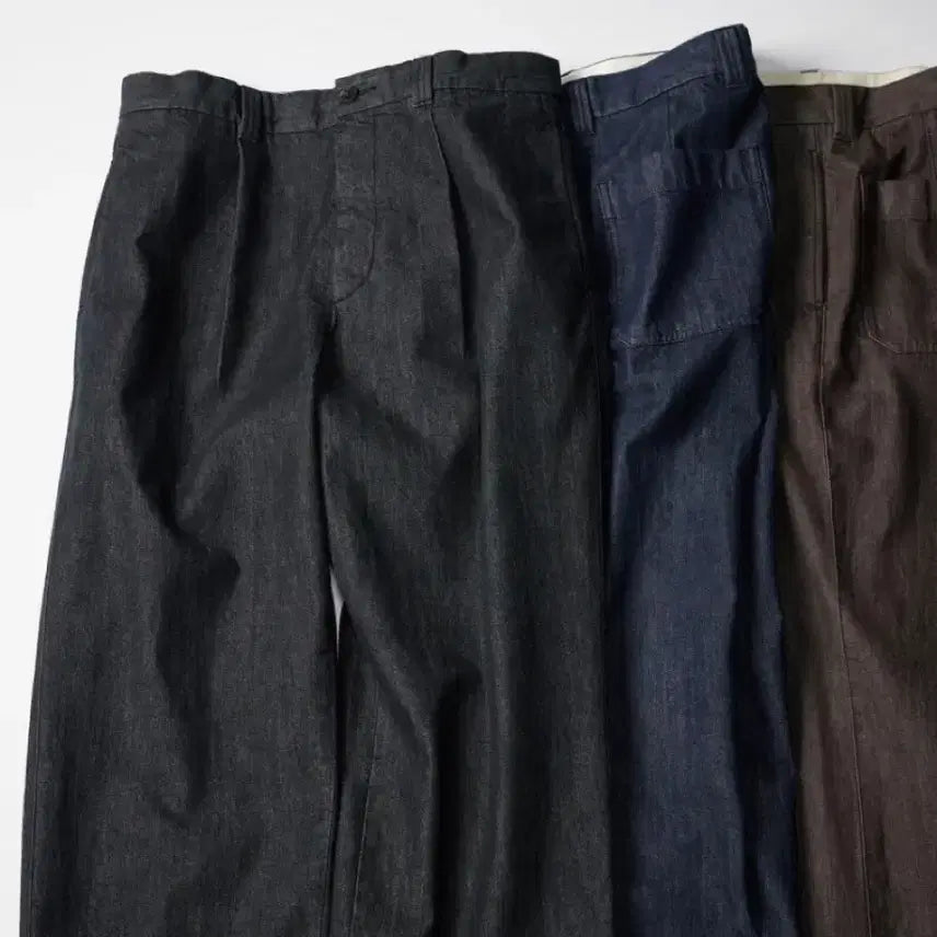 [BUNJANG] Uniqlo C Tucked Straight Denim Pants Brown Size 79 / 유니클로c 턱스트레이트 데님 브라운 79 오라리맛