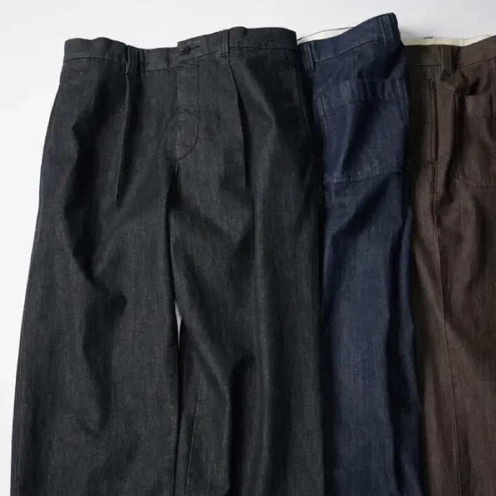 [BUNJANG] Uniqlo C Tucked Straight Denim Pants Brown Size 79 / 유니클로c 턱스트레이트 데님 브라운 79 오라리맛