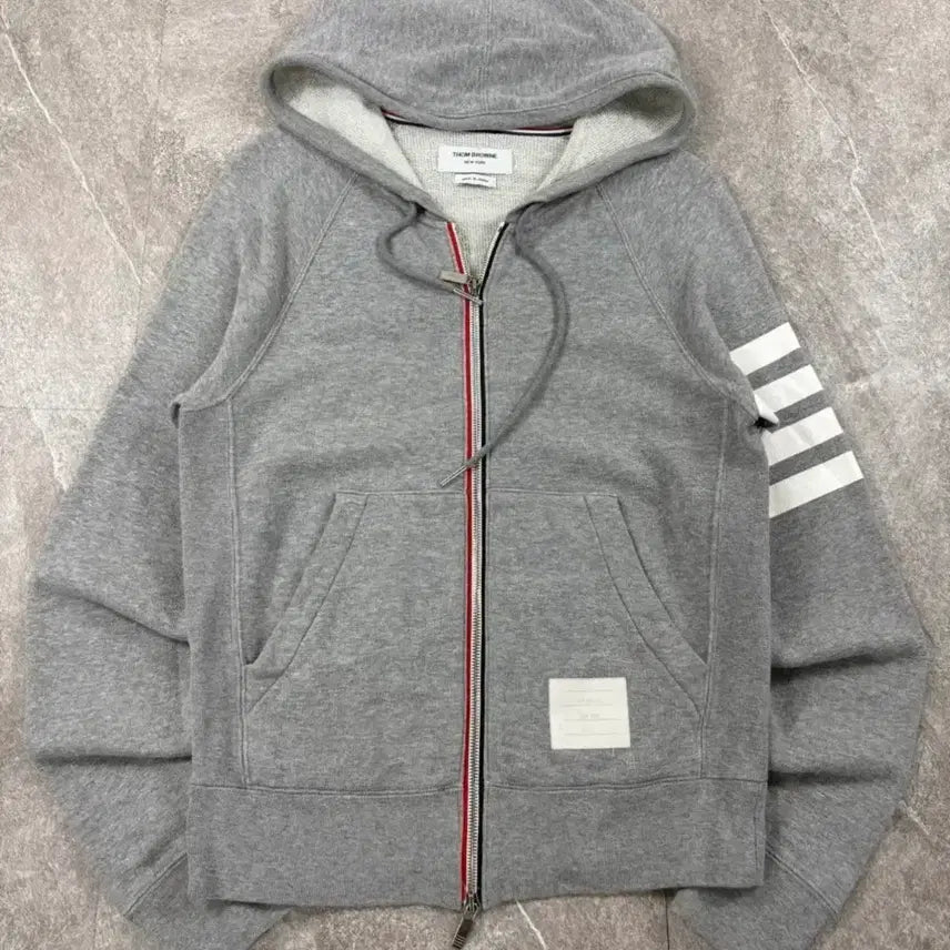 [BUNJANG] Thom Browne Grey Hoodie Zip-Up Size 1 / Thom Browne 톰브라운 후드집업 1사이즈 그레이