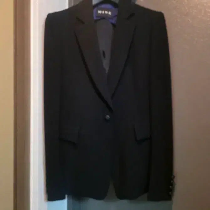 [BUNJANG] Mine Black Slim Fit Suit Jacket Size 82 / 한섬 MINE 블랙 슬림핏 정장 자켓 82사이즈