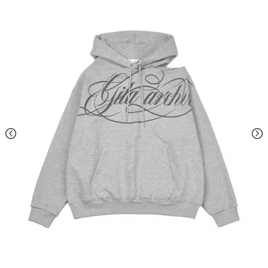 [BUNJANG] GILLAH ARCHIVE One Shoulder Hoodie Grey New / 길라아카이브 원숄더 후디 그레이 새제품