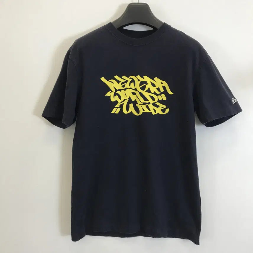 [BUNJANG] New Era Graffiti T-Shirt Navy L / 뉴에라 그래피티 반팔티 네이비 [L]