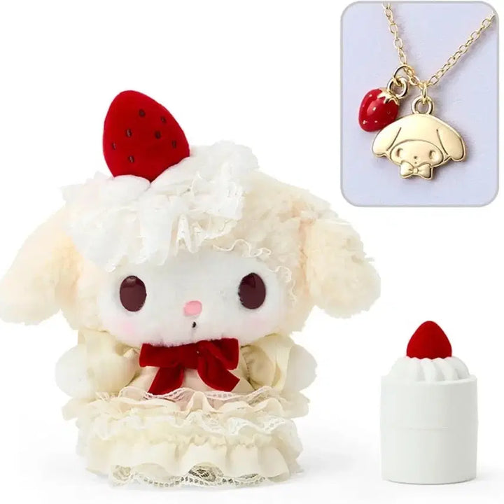 [BUNJANG] Sanrio My Melody "Shortcake 1st Edition" Plush Doll / 마이멜로디 쇼트케이크 1탄 누이 장식인형 개봉 초판