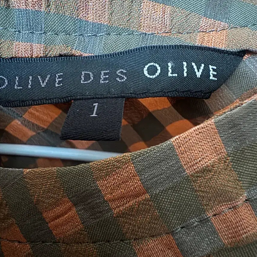 [BUNJANG] Olive des Olive Check Puff Sleeve Blouse / 올리브데올리브 블라우스