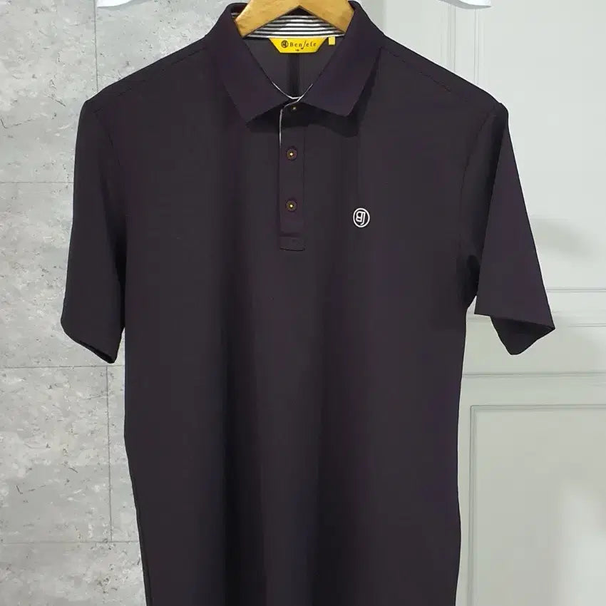 [BUNJANG] Benjefe Golf Functional Short Sleeve Polo Shirt / 벤제프 골프 기능성 반팔 카라티 100 다크퍼플