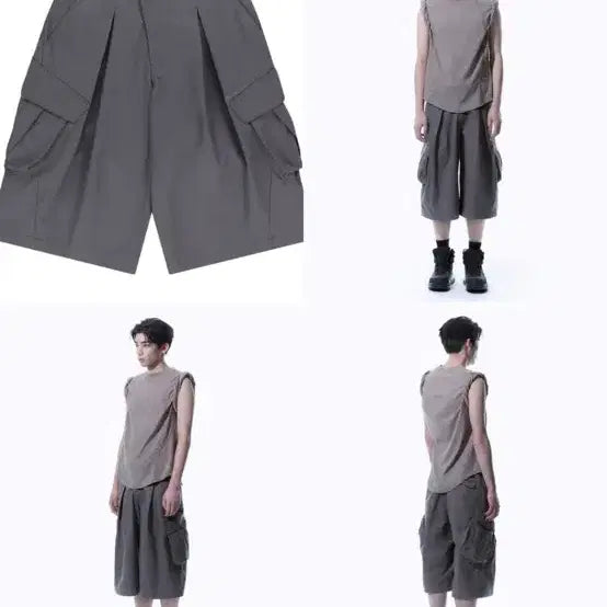 [BUNJANG] Sansan Gear Capri Pants Purple Grey Size 3 / 산산기어 카프리 팬츠 3사이즈