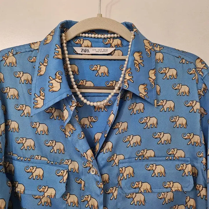 [BUNJANG] Zara Elephant Pocket Shirt / 자라품절템)엘리펀트 셔츠