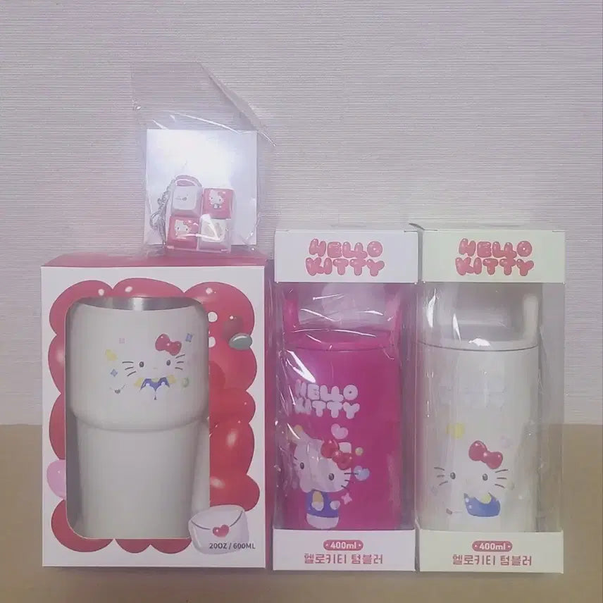 [BUNJANG] Hello Kitty Keyboard Keycap, Loop Tumbler, Handle Tumbler, Thermal Bottle Bundle / (1세트할인) 헬로키티 키보드 사각 키캡 루프 손잡이 텀블러 보온병 세븐