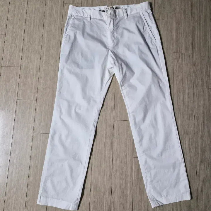 [BUNJANG] Lacoste White Cotton Pants (Size 30) / 라코스테 화이트 면바지(30)