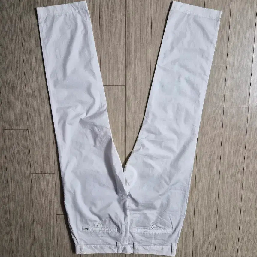 [BUNJANG] Lacoste White Cotton Pants (Size 30) / 라코스테 화이트 면바지(30)