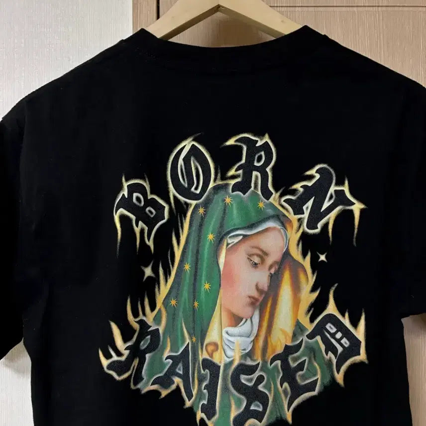 [BUNJANG] Born Raised Maria T-Shirt Black / [L]본앤레이즈드 마리아 티셔츠 블랙