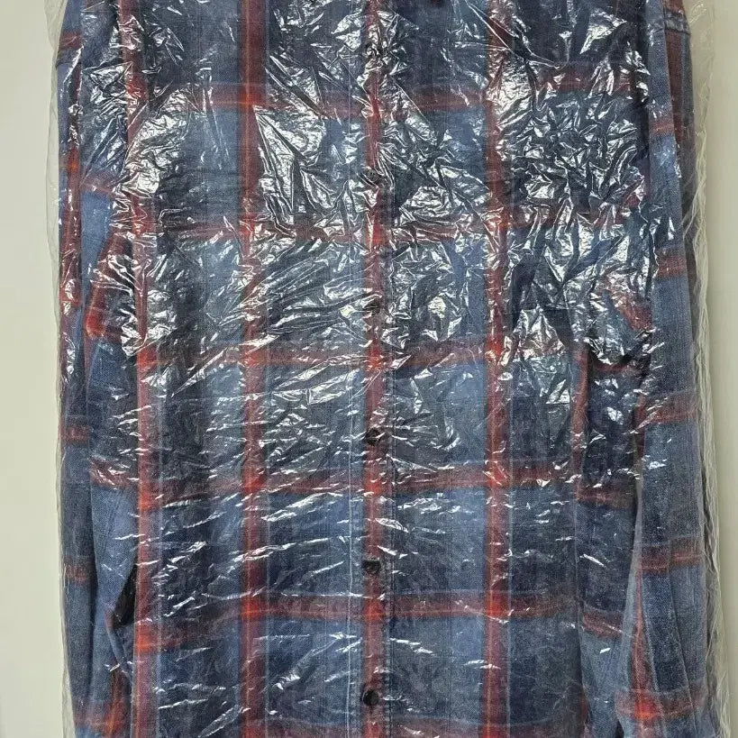 [BUNJANG] Juun.J Island Washing Vintage Check Oversized Shirt Blue / 준지 아일랜드 워싱 빈티지 체크 오버핏 셔츠 블루 - 26FW