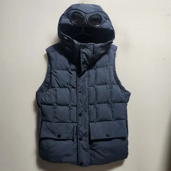 [BUNJANG] CP Company Goggle Padded Vest Navy / CP 컴퍼니 고글 패딩 조끼 네이비