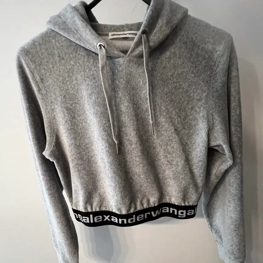 [BUNJANG] Alexander Wang Corduroy Hoodie Gray S / 알렉산더왕 코듀로이 후드(그레이)