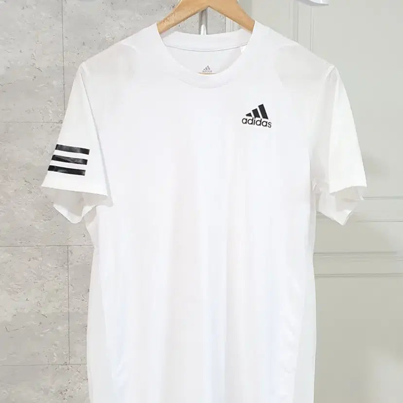 [BUNJANG] Adidas Aeroready Round Neck T-Shirt White Size 105 / 아디다스 에어로 기능성 라운드 반팔티 105 화이트