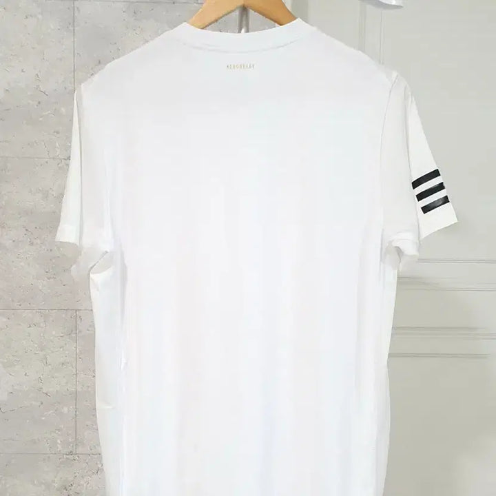 [BUNJANG] Adidas Aeroready Round Neck T-Shirt White Size 105 / 아디다스 에어로 기능성 라운드 반팔티 105 화이트
