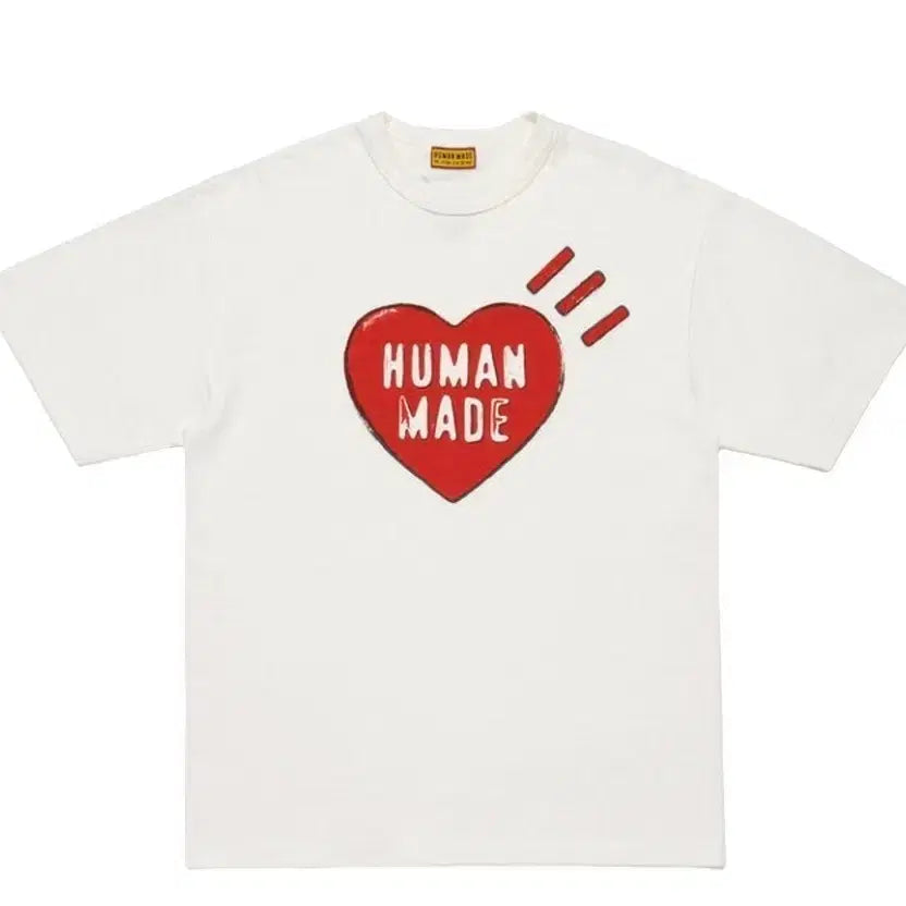 [BUNJANG] Human Made Heart Short Sleeve T-Shirt White L / (새상품) 휴먼메이드 하트 반팔 티셔츠 화이트 L