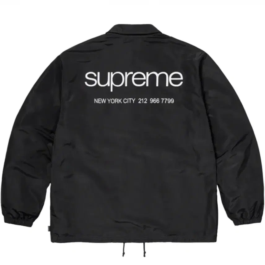 [BUNJANG] Supreme NYC Coach Jacket Black S 23FW Windbreaker / 당일배송) S 슈프림 NYC 코치 자켓 블랙 아우터 23FW 바람막이