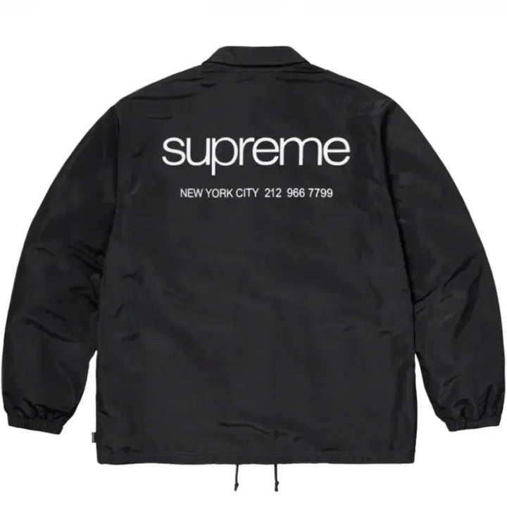 [BUNJANG] Supreme NYC Coach Jacket Black S 23FW Windbreaker / 당일배송) S 슈프림 NYC 코치 자켓 블랙 아우터 23FW 바람막이