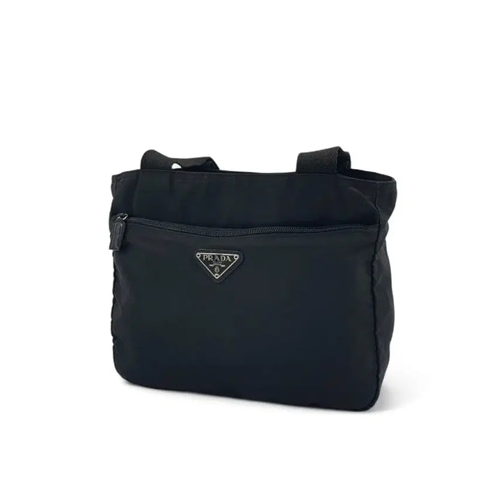 [BUNJANG] Prada Triangle Logo Re-Nylon Black Shoulder Bag / 프라다 삼각로고 리나일론 블랙 숄더백