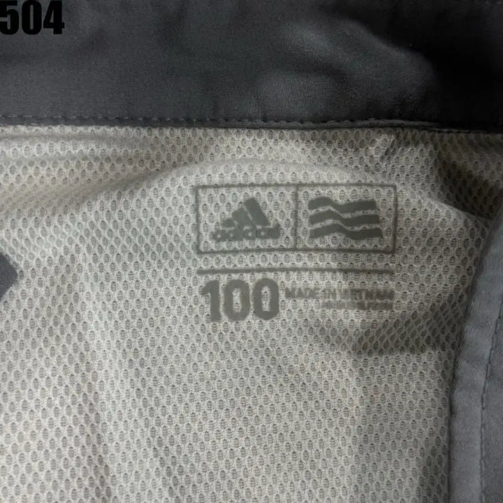 [BUNJANG] Adidas Gray Short Sleeve Polo Shirt - Size L / 아디다스 그레이 반팔 카라티 L