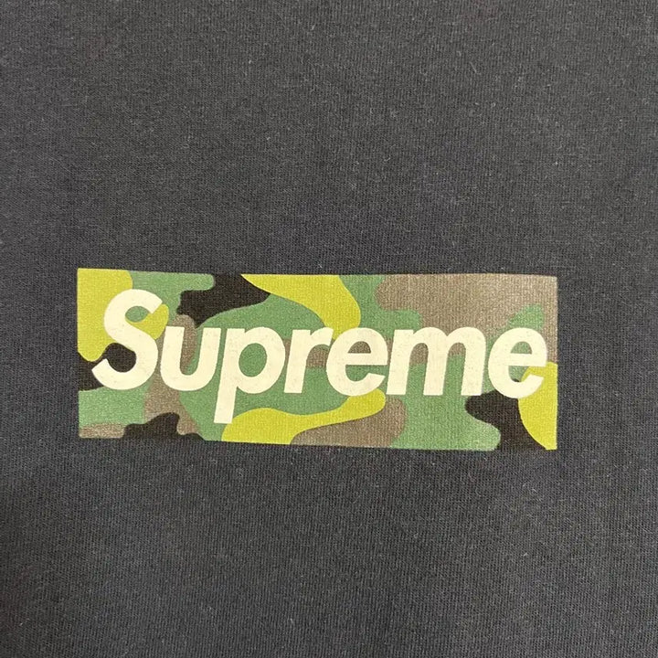 [BUNJANG] Supreme Box Logo T-Shirt Navy M / 슈프림 박스로고 네이비 반팔 M
