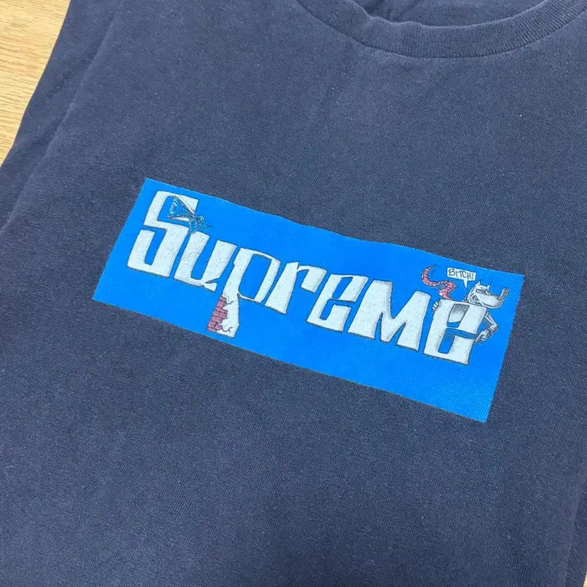 [BUNJANG] Supreme 07SS Joe Cool Collaboration Box Logo Band T-Shirt XL / 슈프림 07ss Joe Cool 박스로고 빈티지 밴드티 힙합티 올드