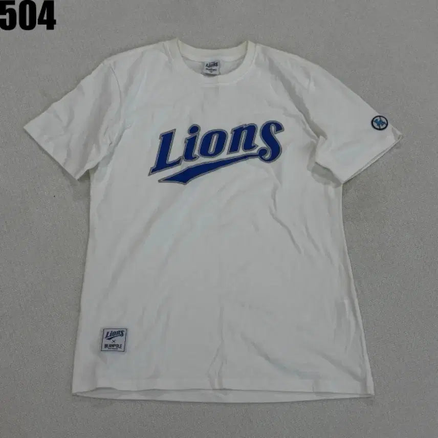 [BUNJANG] Beanpole Samsung Lions White T-Shirt / 빈폴 삼성 LIONS 화이트 반팔 티셔츠