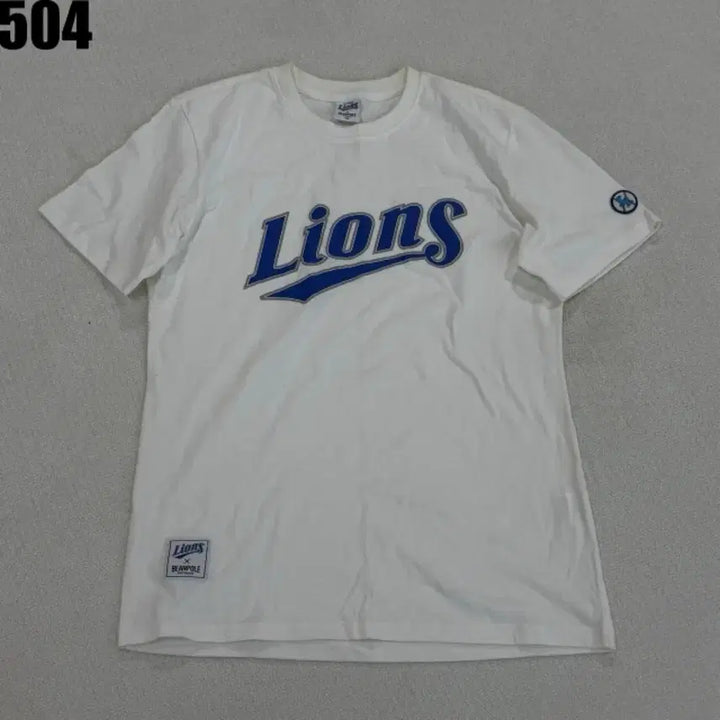 [BUNJANG] Beanpole Samsung Lions White T-Shirt / 빈폴 삼성 LIONS 화이트 반팔 티셔츠