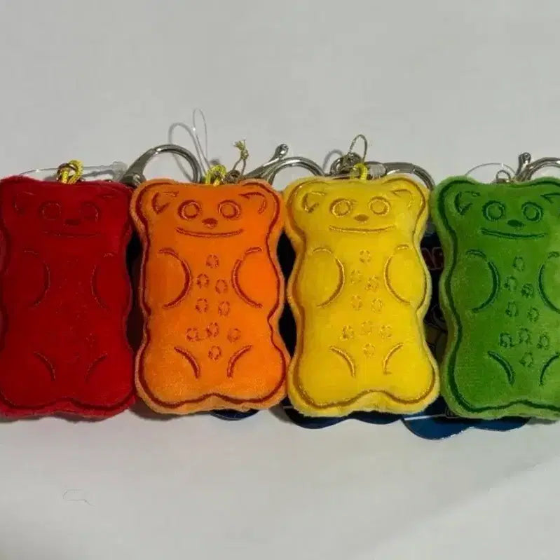 [BUNJANG] Haribo Goldbears Vector Keyring Full Set (Red/Yellow/Green) / 하리보 골드베렌 벡터 키링 풀세트 (빨/주/노/초)