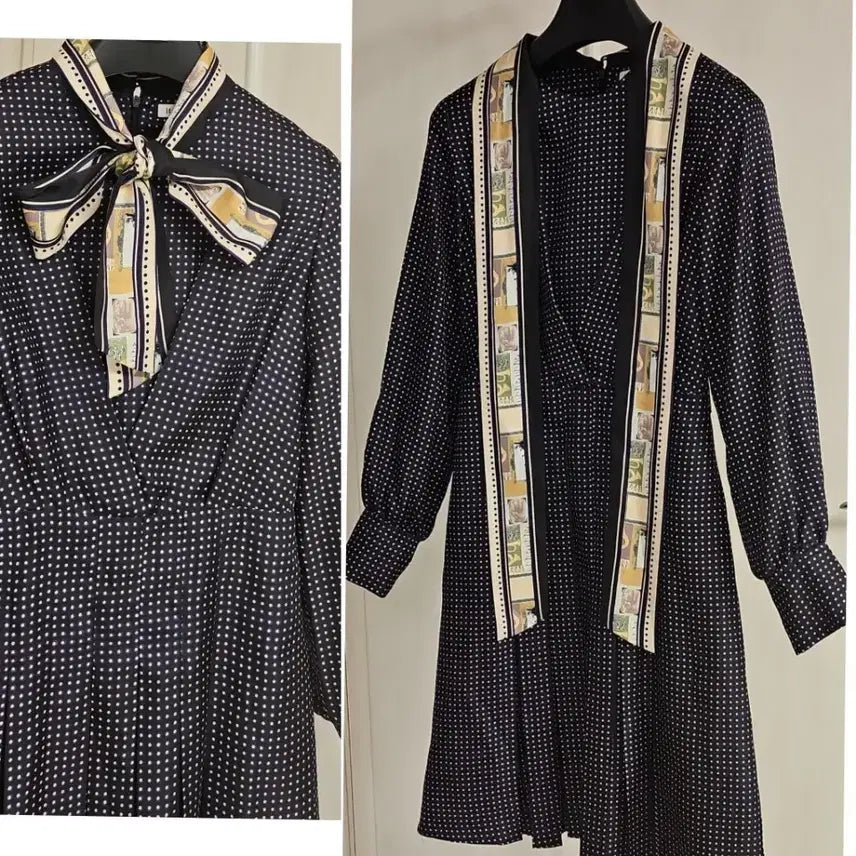 [BUNJANG] It Michaa Dot Ribbon Dress / 잇미샤(55)도트 리본 원피스