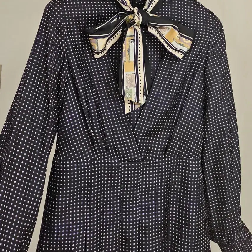[BUNJANG] It Michaa Dot Ribbon Dress / 잇미샤(55)도트 리본 원피스