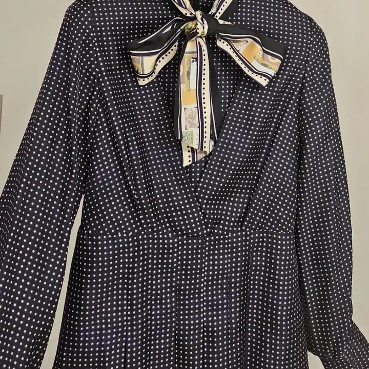 [BUNJANG] It Michaa Dot Ribbon Dress / 잇미샤(55)도트 리본 원피스