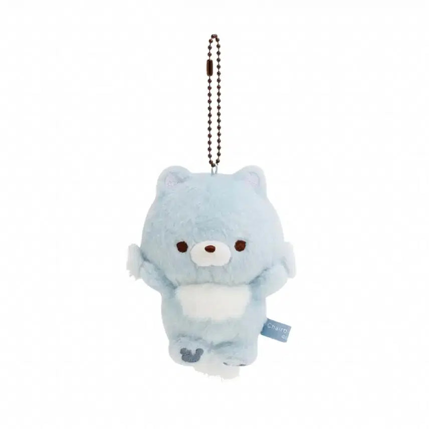 [BUNJANG] San-X Aoiko Ookami Blue Wolf Hanging Mascot Keychain / 산엑스 아오이코오오카미 푸른늑대 매달려 나안아 행잉 인형 마스코트 키링