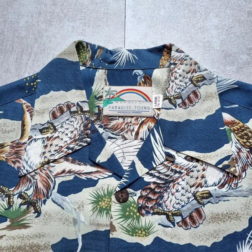 [BUNJANG] 80s Paradise Found Hawaiian Shirt L / 80s Paradise Found Hawaiian Shirt L sz