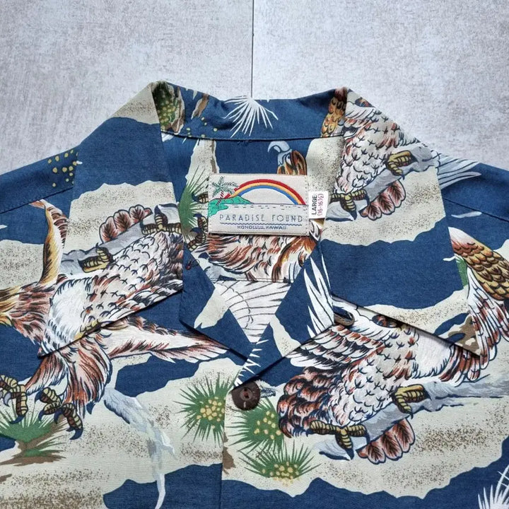 [BUNJANG] 80s Paradise Found Hawaiian Shirt L / 80s Paradise Found Hawaiian Shirt L sz
