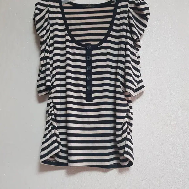 [BUNJANG] Striped Short Sleeve T-Shirt / 티셔츠
