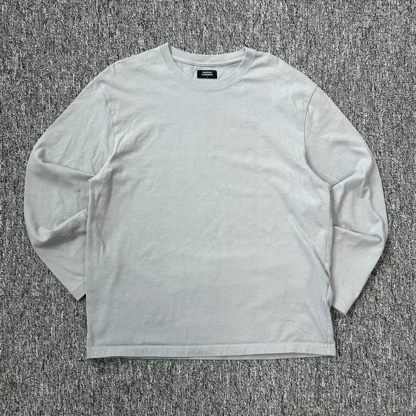 [BUNJANG] Musinsa Grey Long Sleeve T-Shirt L / 무신사 그레이 긴팔티셔츠 L