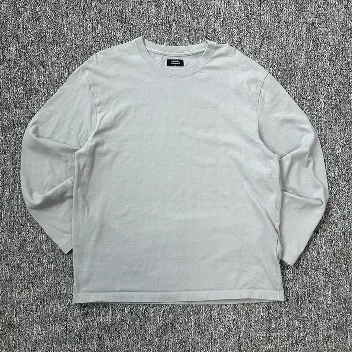 [BUNJANG] Musinsa Grey Long Sleeve T-Shirt L / 무신사 그레이 긴팔티셔츠 L