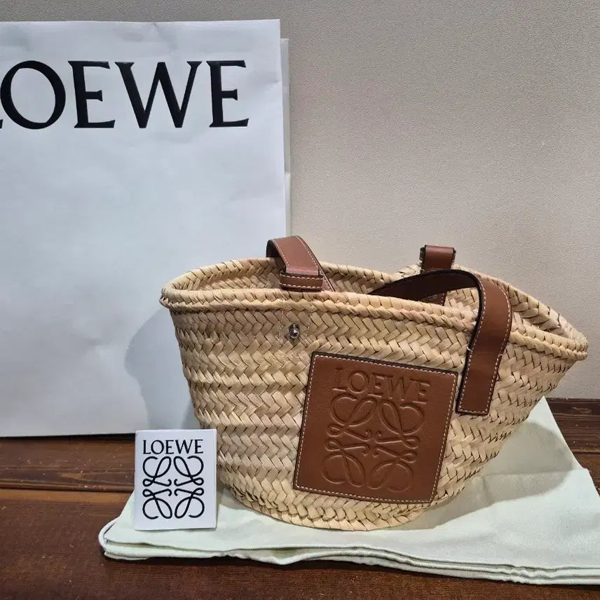 [BUNJANG] Loewe Rattan Small Basket Bag / (새상품)로에베 라탄 스몰 바스켓백