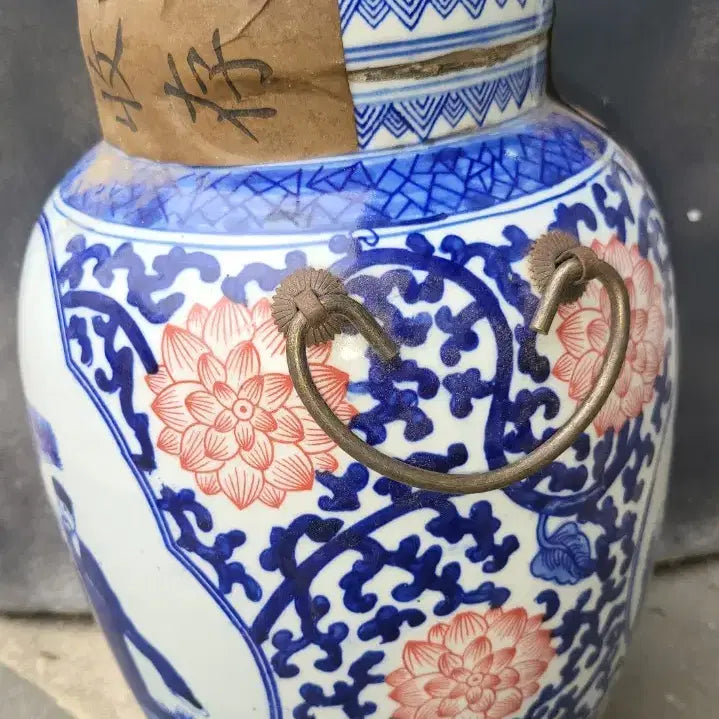 [BUNJANG] Blue and White Porcelain Tea Caddy for Pu-erh Tea / 청화백자 찻통 보이차 숙차