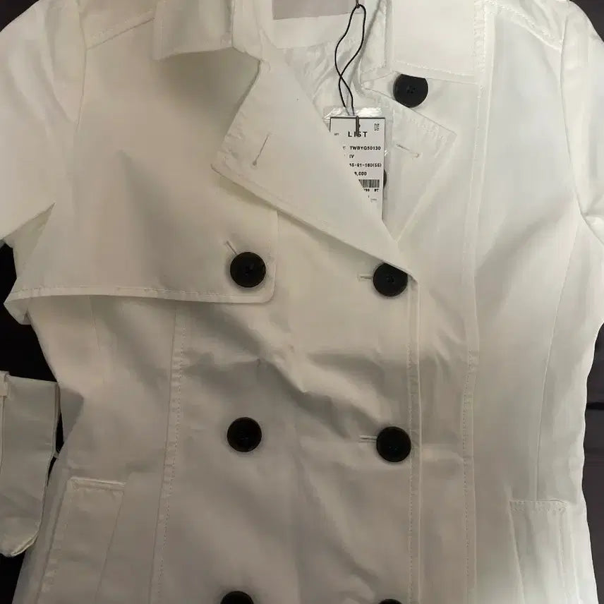 [BUNJANG] List Trench Coat White Size 55 / (새상품)리스트 트렌치코트
