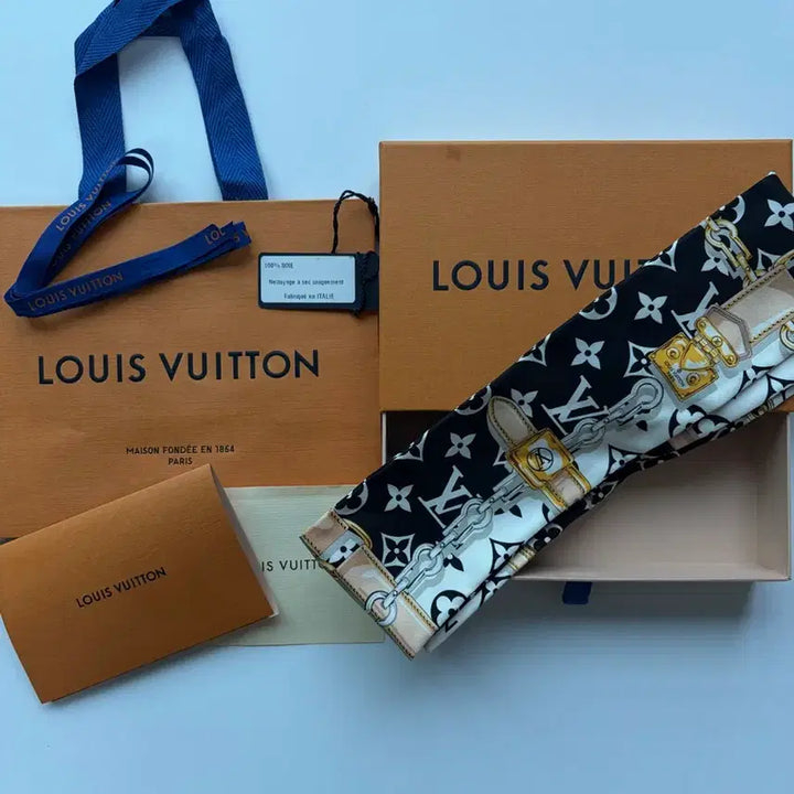 [BUNJANG] Louis Vuitton Monogram Confidential Bandana Scarf / (새상품)루이비통 모노그램 컨피덴셜 방도 스카프 판매