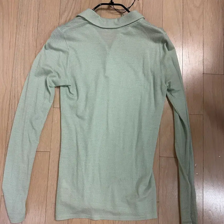 [BUNJANG] AURALEE Wool Amunzen Polo Pale Green / AURALEE 오라리 울 아문젠 폴로 페일 그린