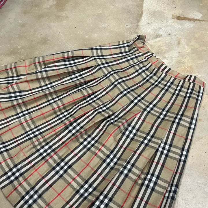 [BUNJANG] Burberry Nova Check Long Skirt / 76-92 버버리 노바체크 롱 스커트