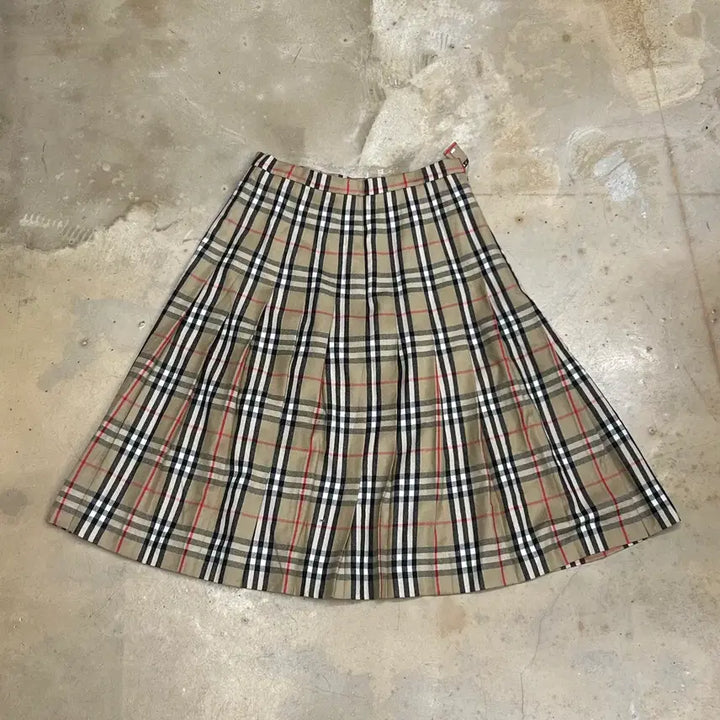 [BUNJANG] Burberry Nova Check Long Skirt / 76-92 버버리 노바체크 롱 스커트