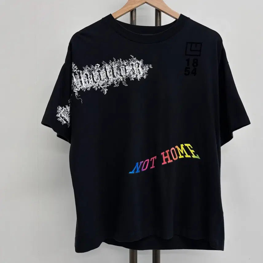 [BUNJANG] Louis Vuitton LV Logo 1854 Short Sleeve T-Shirt Black / [S]루이비통 LV로고 1854 반팔티