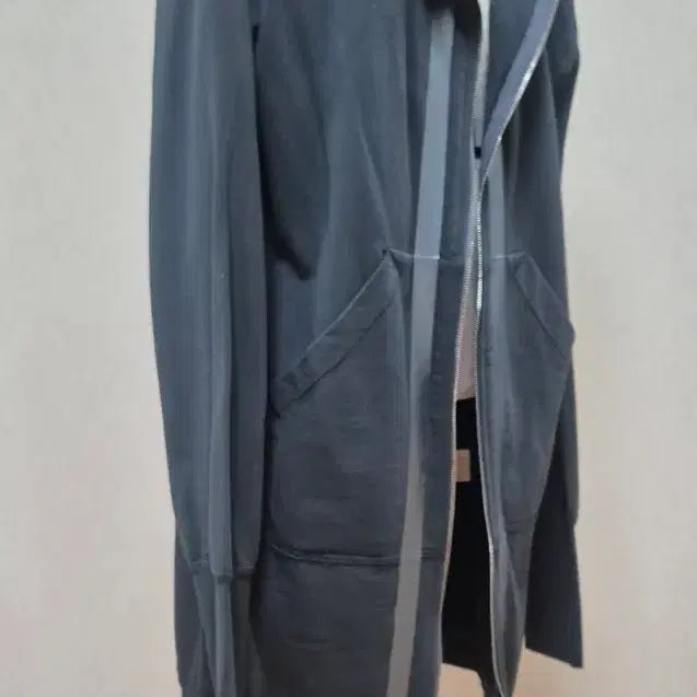 [BUNJANG] ROQUE Italian Made Long Hooded Zip-Up / 로크(ROQUE) 롱 후드집업 (이탈리아 제작)