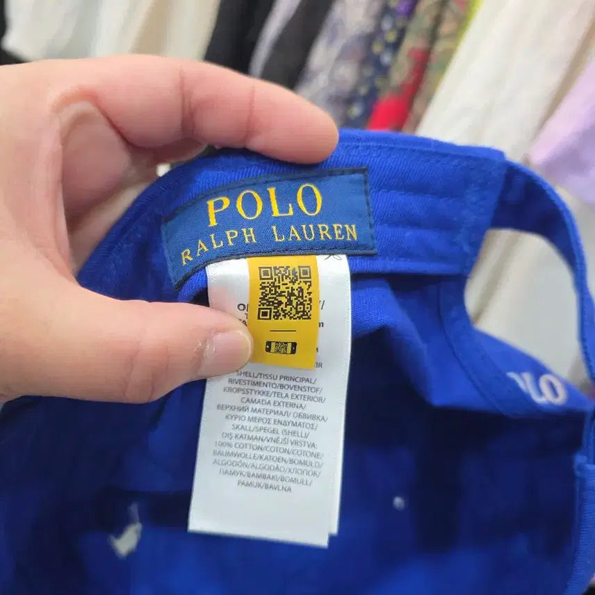 [BUNJANG] Polo Ralph Lauren Cotton Twill Chino Baseball Cap Blue / 폴로 랄프로렌 코튼 치노 볼캡 블루