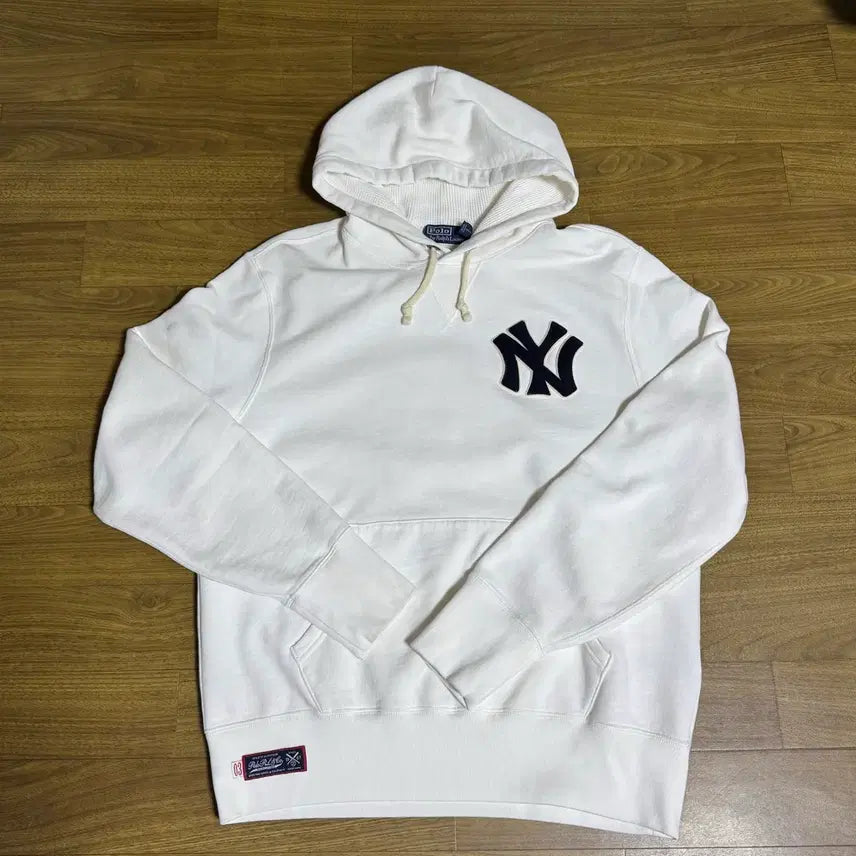 [BUNJANG] Polo Yankees Fleece Hoodie White / 폴로 양키스 플리스 후디 화이트 M 플래그십 스토어 단독상품